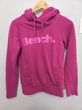 Bench Women's Pink Hooded Pullover Sweatshirt